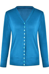 Casual Buttons Solid Color Cardigan(9 Colors)